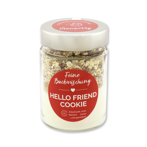 Hello friend - Cookie Backmischung Cranberry
