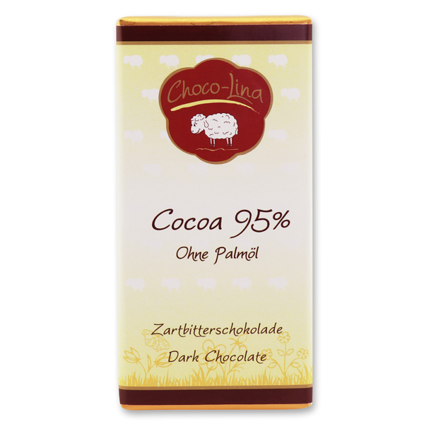 95% Zartbitterschokolade - palmölfrei