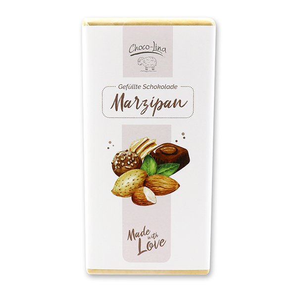 Gefüllte Schokolade Marzipan