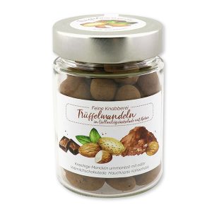 Süße Knabberei - Trüffelmandeln in Vollmilchschokolade